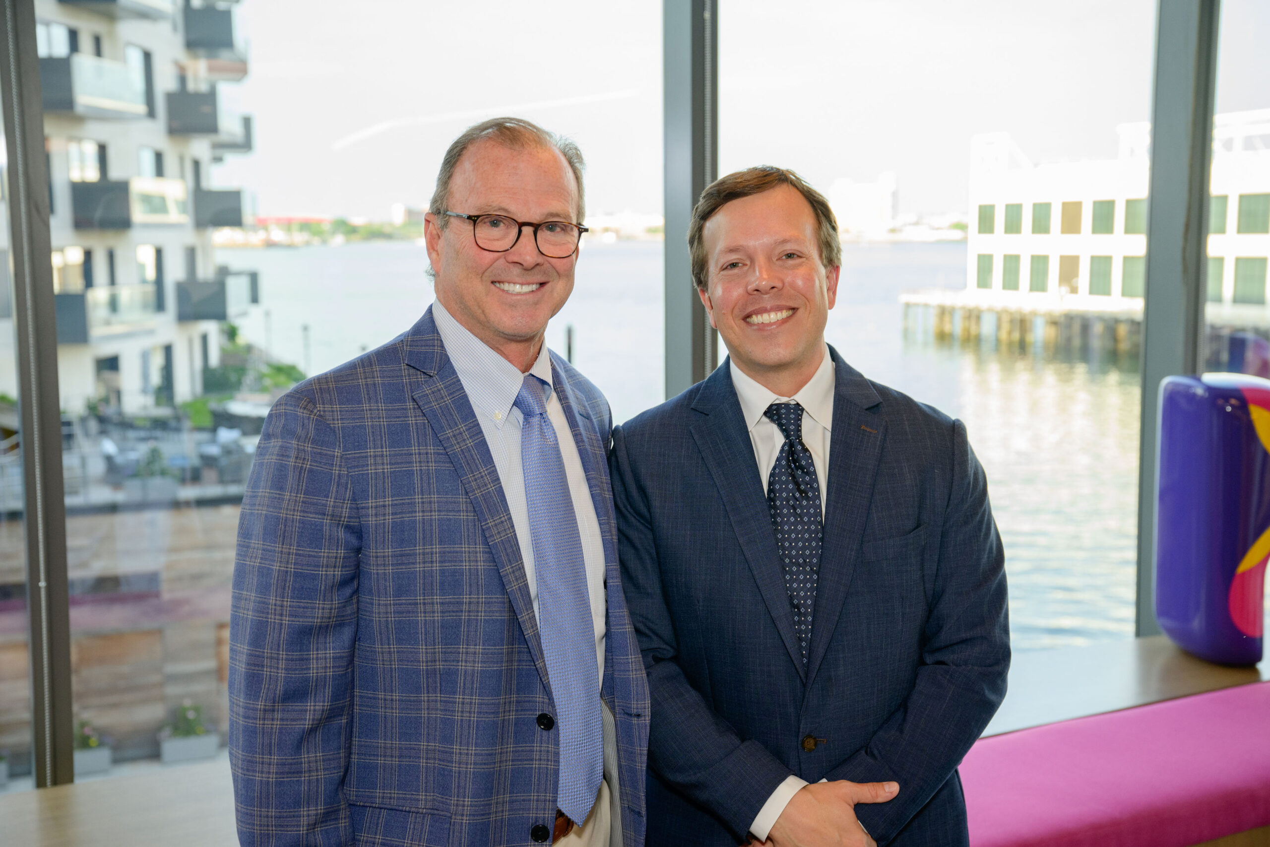 Massachusetts High Technology Council President Chris Anderson with 2026 Ray Stata Leadership & Innovation Award recipient, Matt Hicks, President & CEO of Red Hat